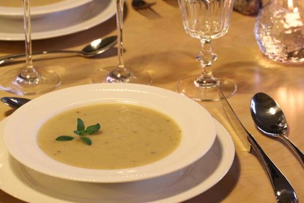 Parsnip and parmigiano soup