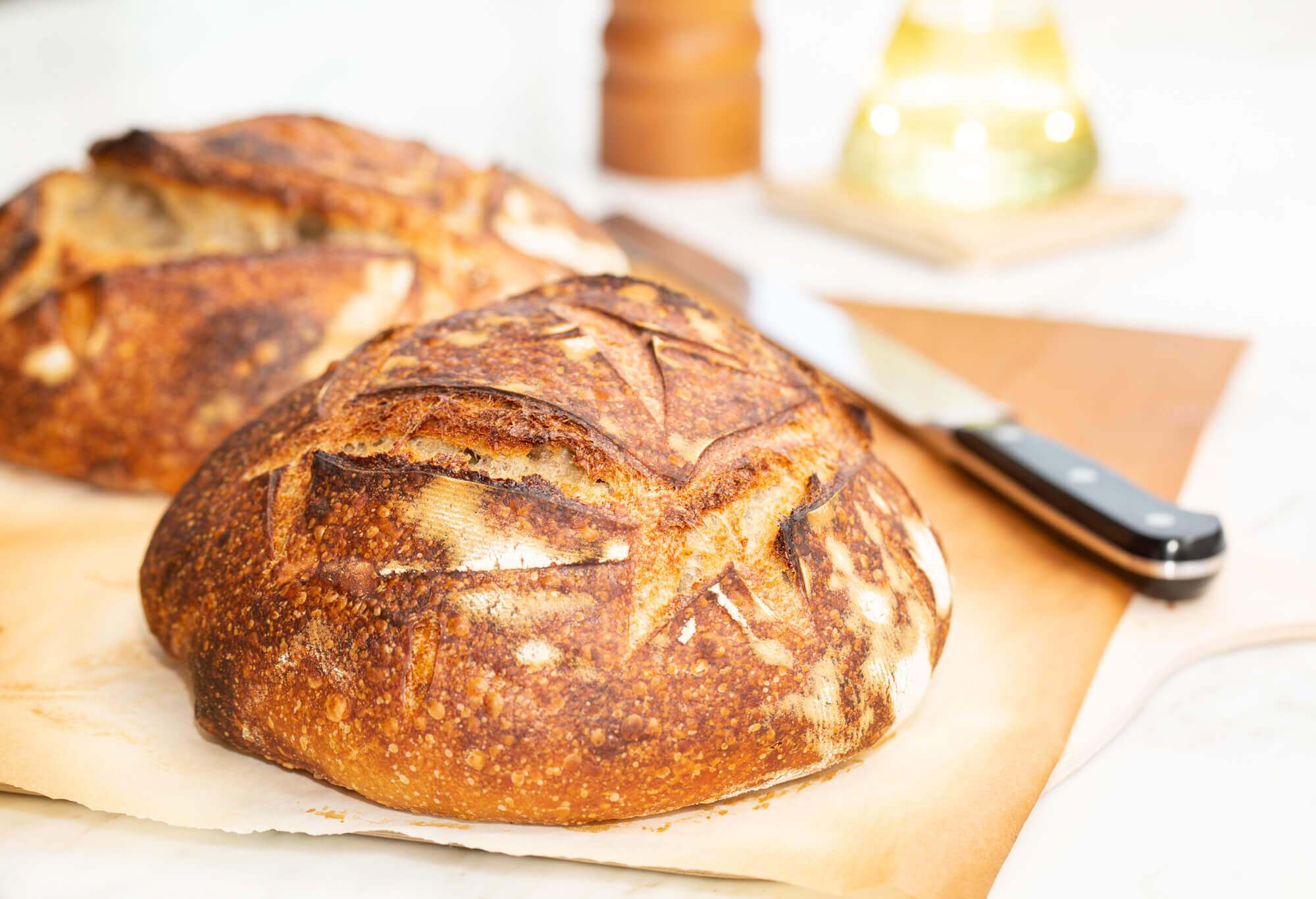 Homemade sourdough bread