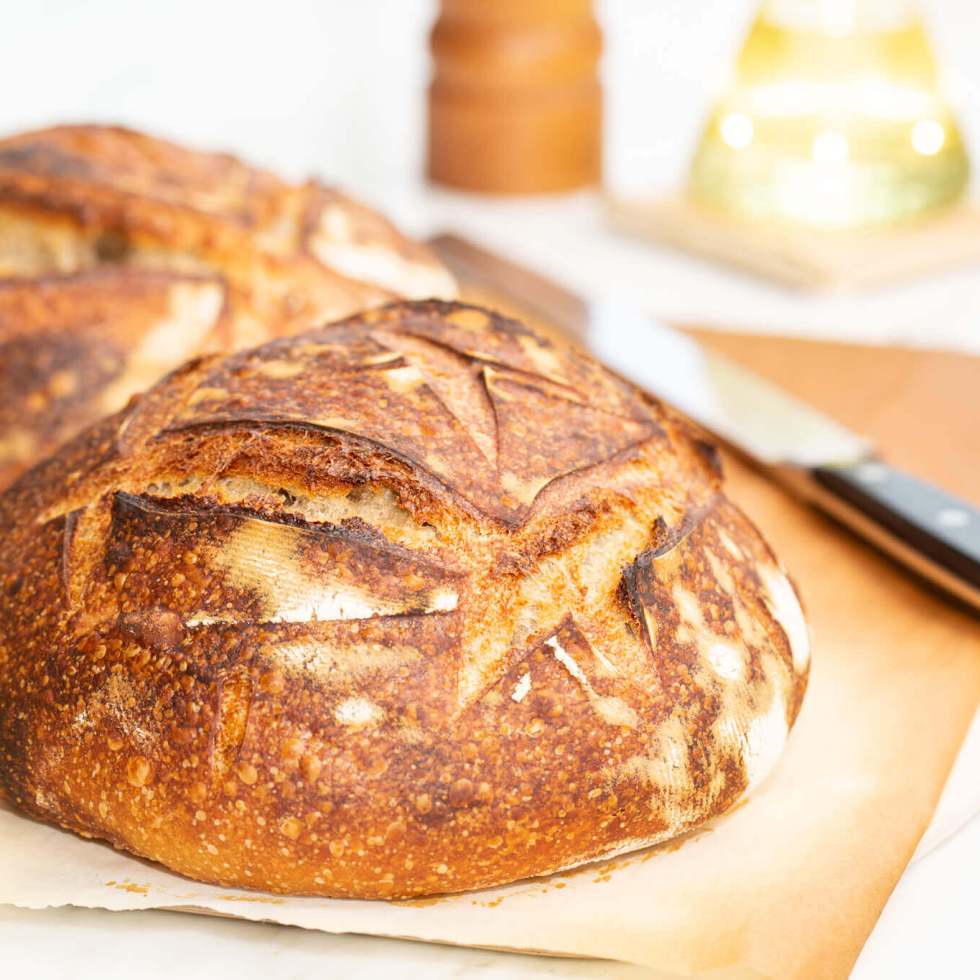 Homemade sourdough bread