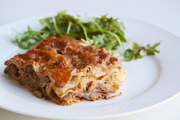 Short rib and porcini mushroom lasagne