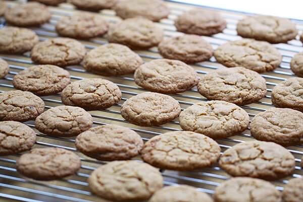 Double ginger crackle cookies