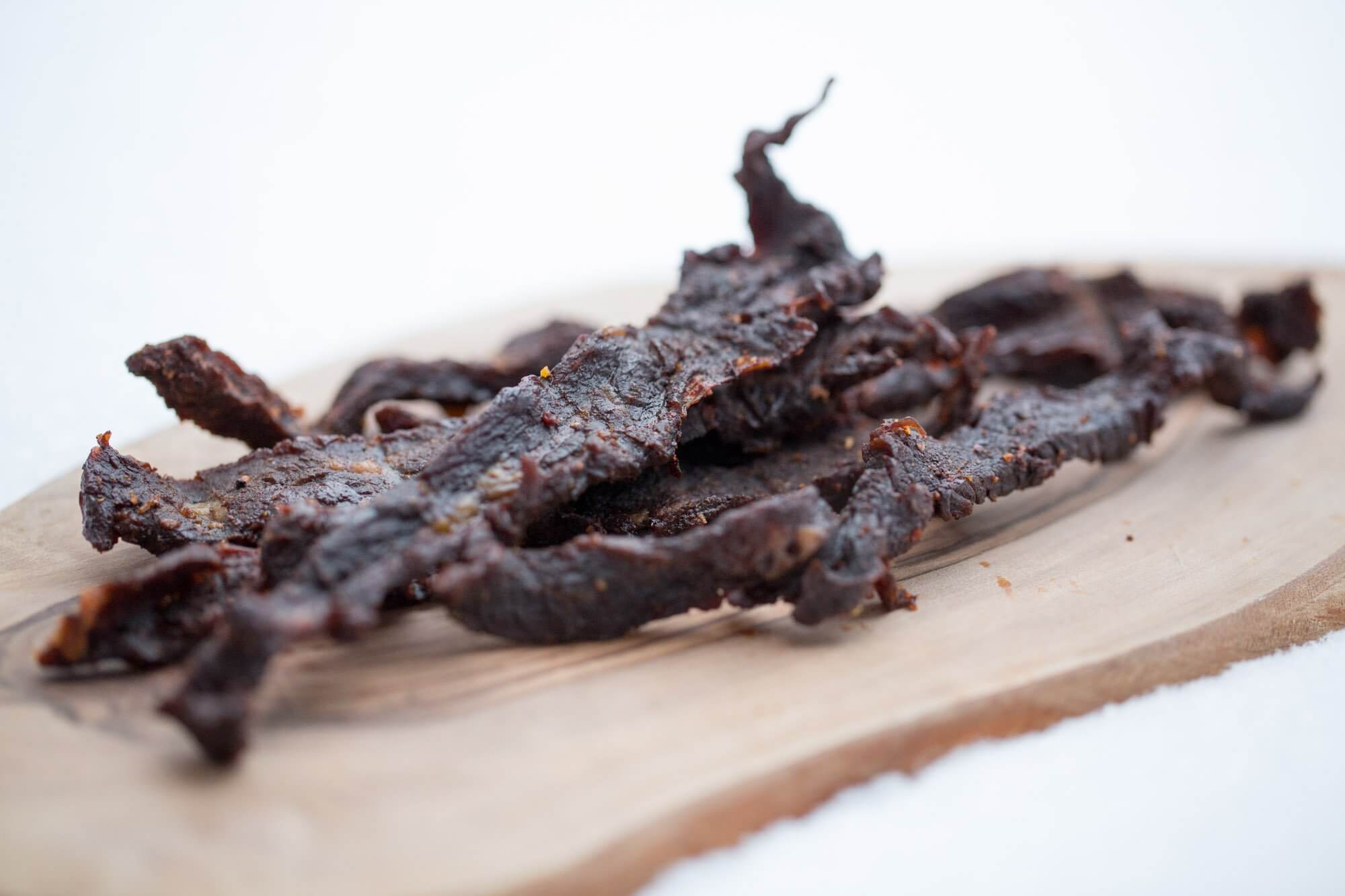 Homemade beef jerky