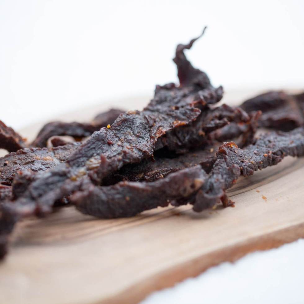 Homemade beef jerky