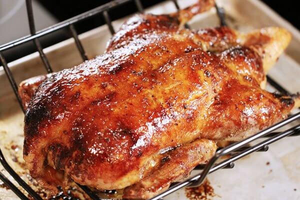 Roasted duck with tangerine-hoisin glaze
