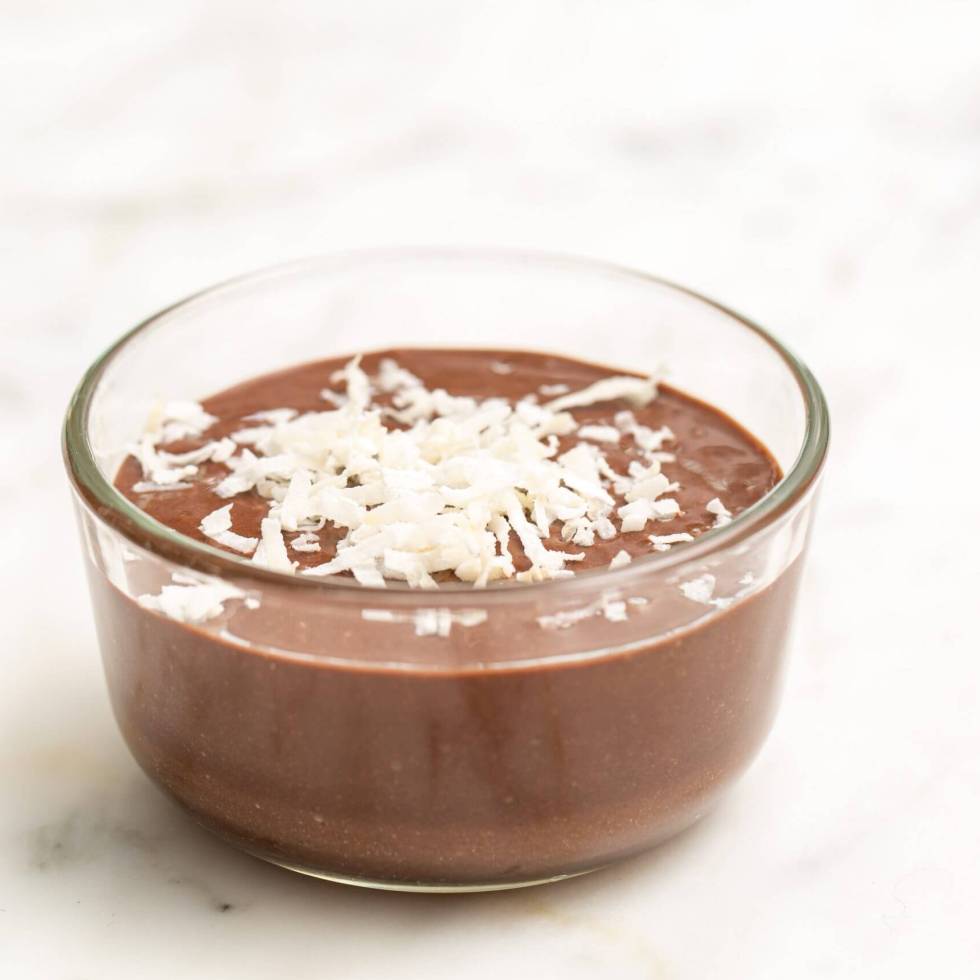 Protein powder chocolate pudding