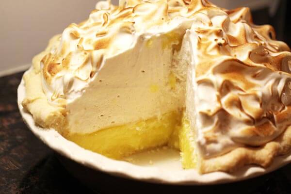 Lemon meringue pie. Heavy on the Italian meringue.